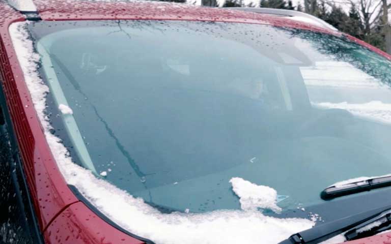 Clear the windshield
